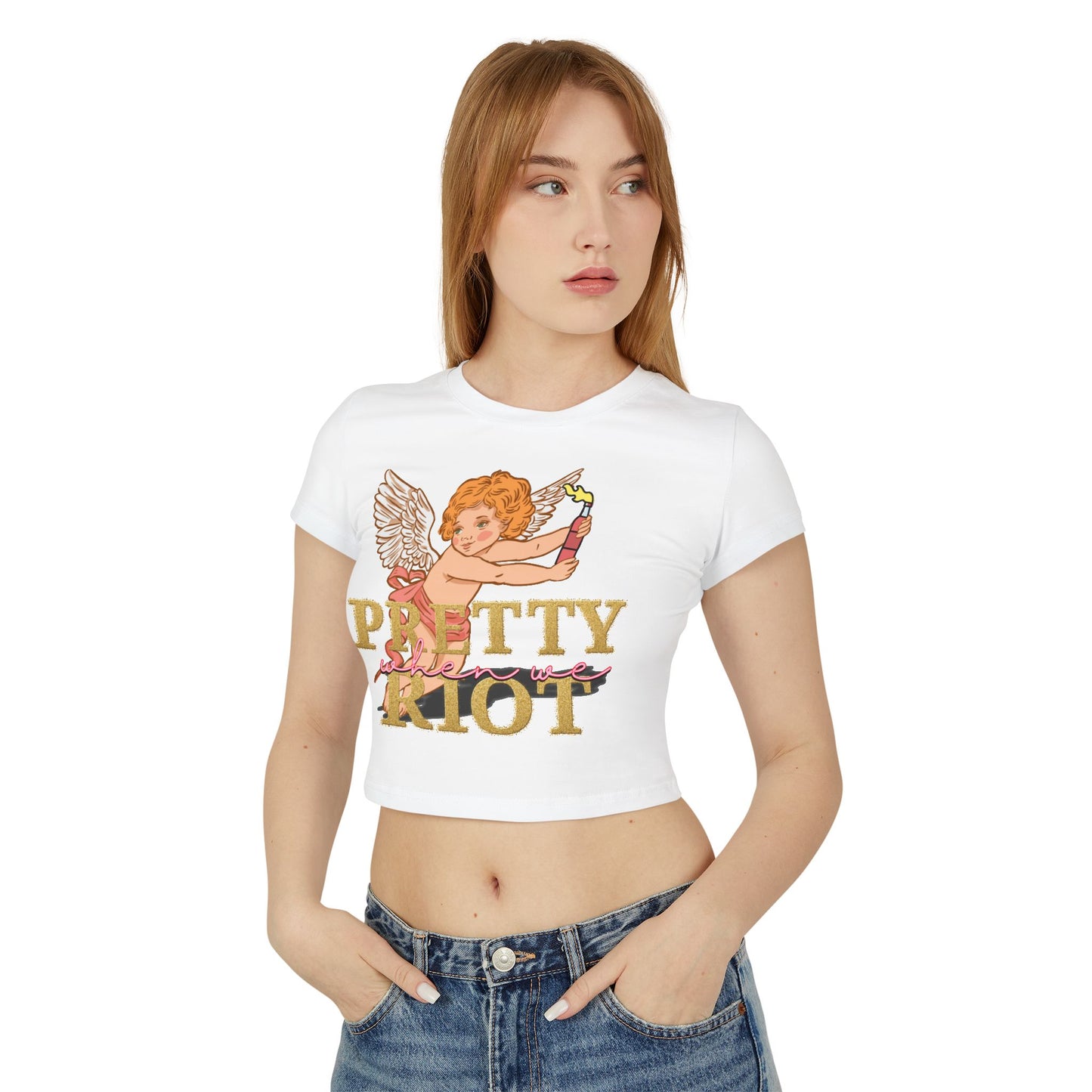Pretty When We Riot Graphic Baby Tee