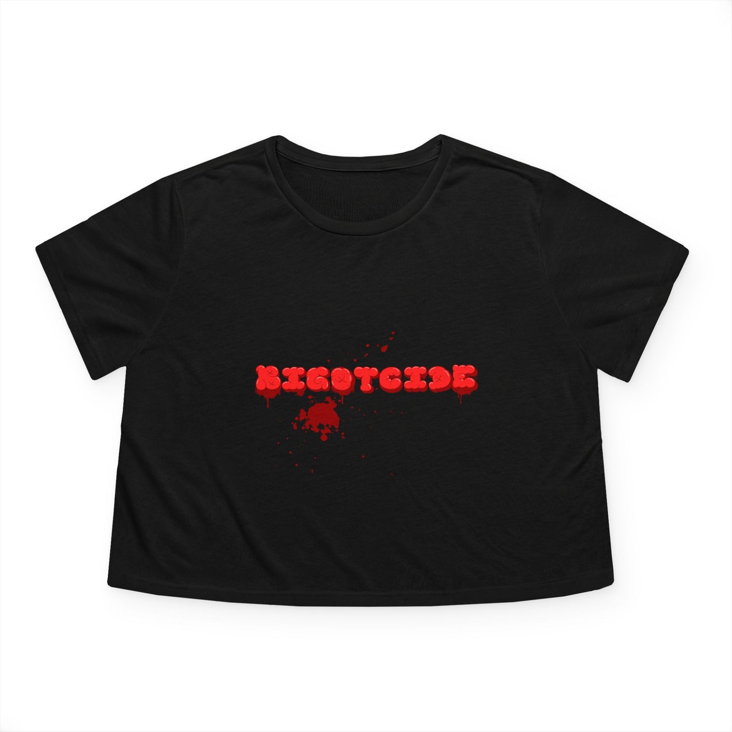 Bloody Bigotcide Flowy Cropped Tee