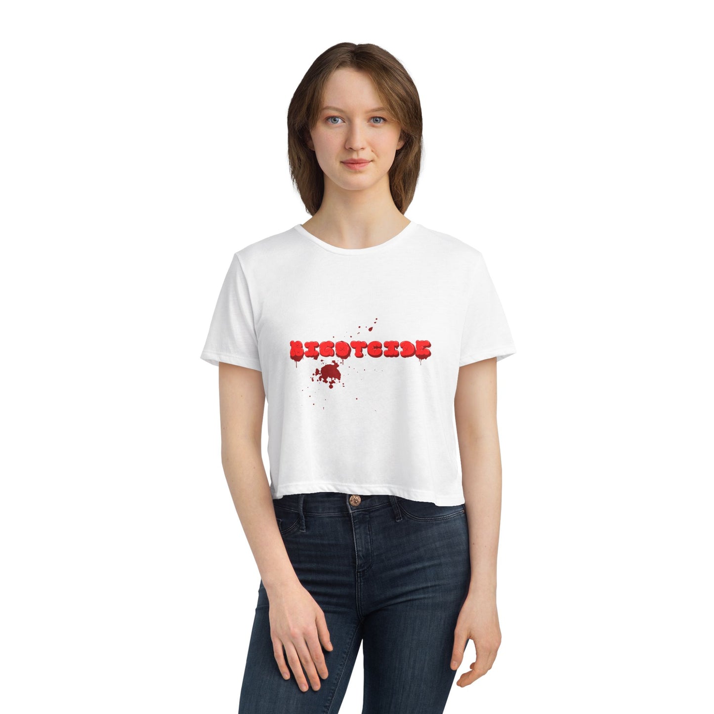 Bloody Bigotcide Flowy Cropped Tee