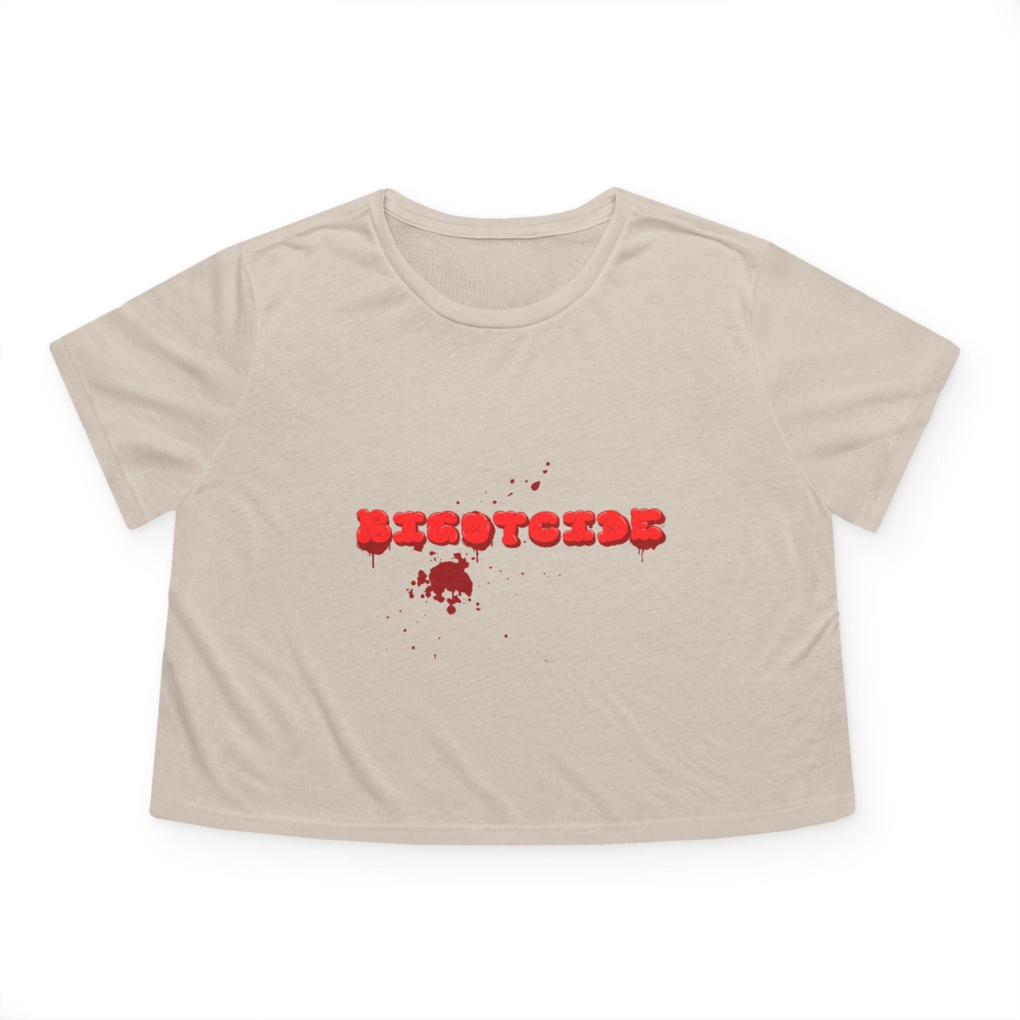Bloody Bigotcide Flowy Cropped Tee