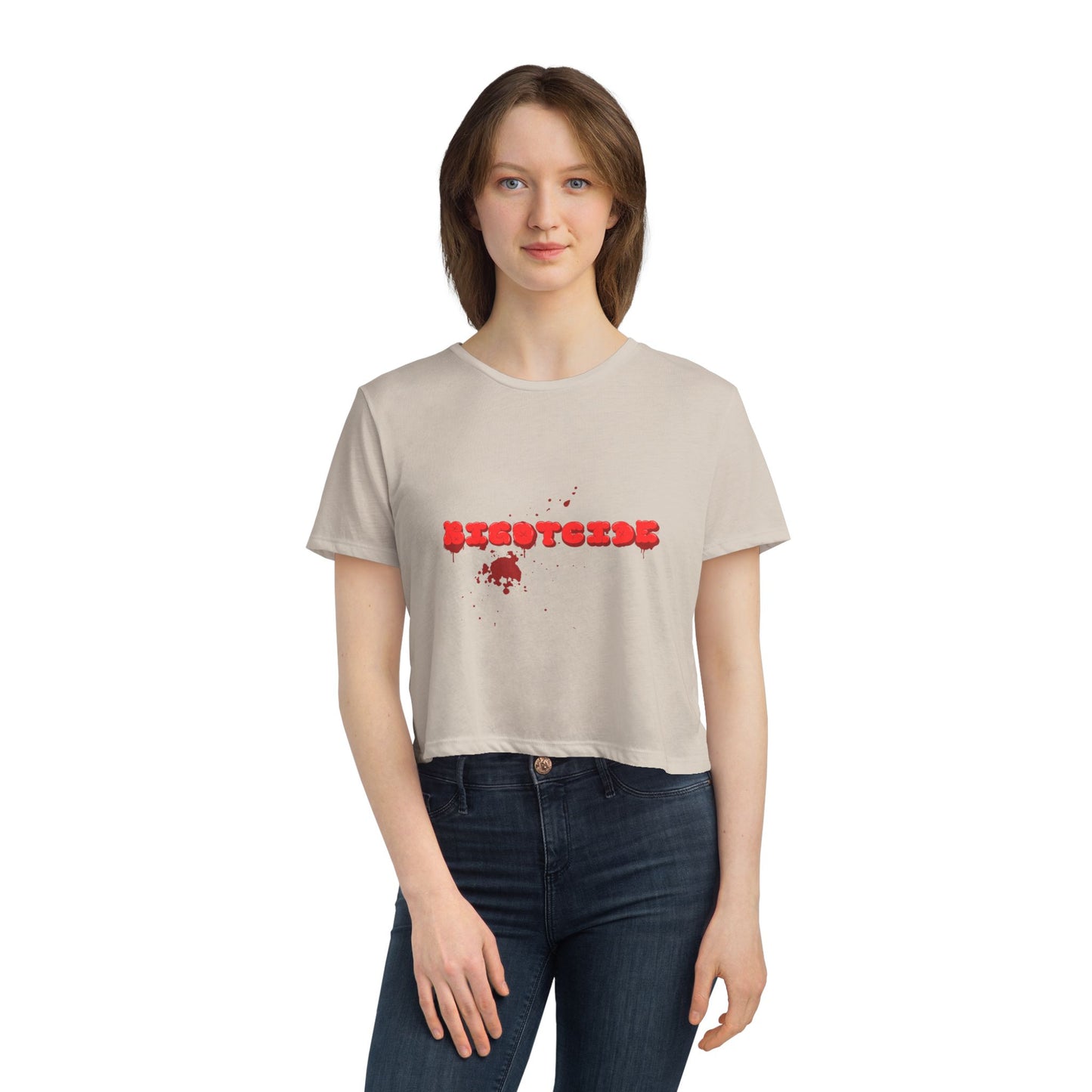 Bloody Bigotcide Flowy Cropped Tee