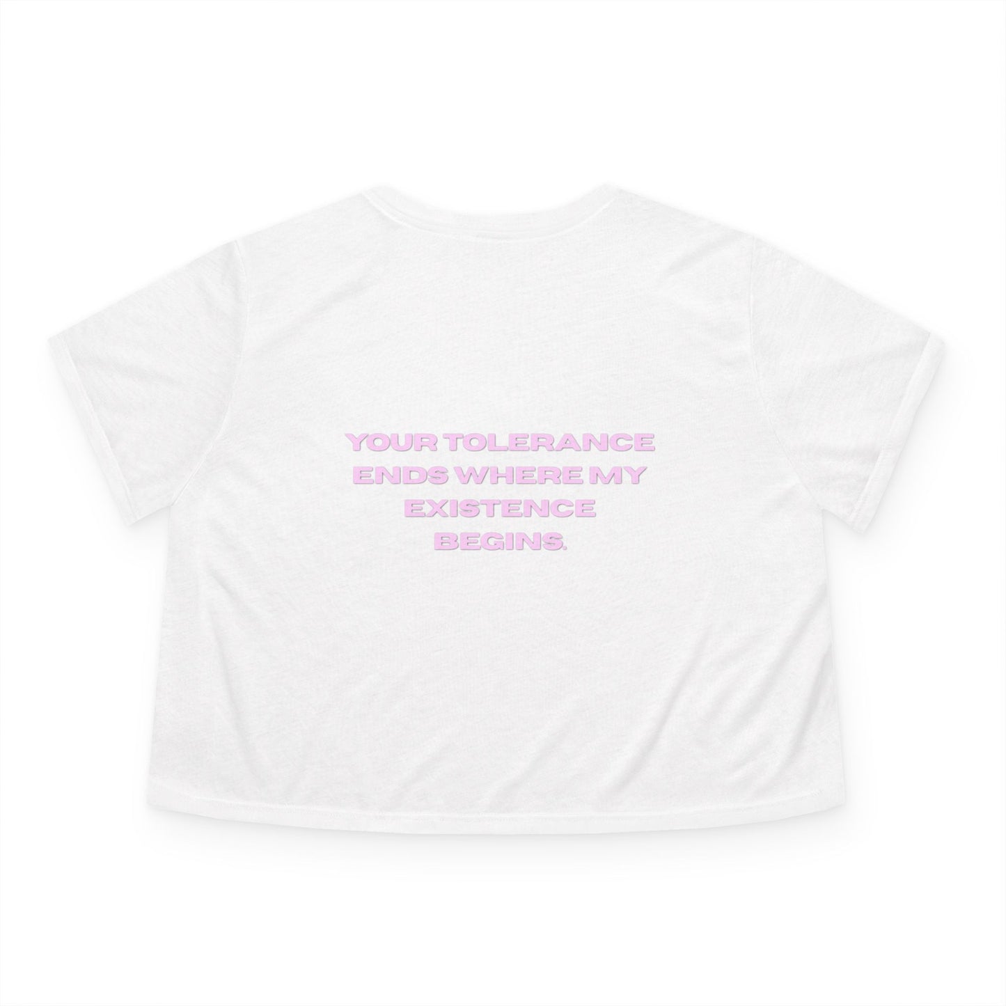 Pretty When We Riot Flowy Cropped Tee