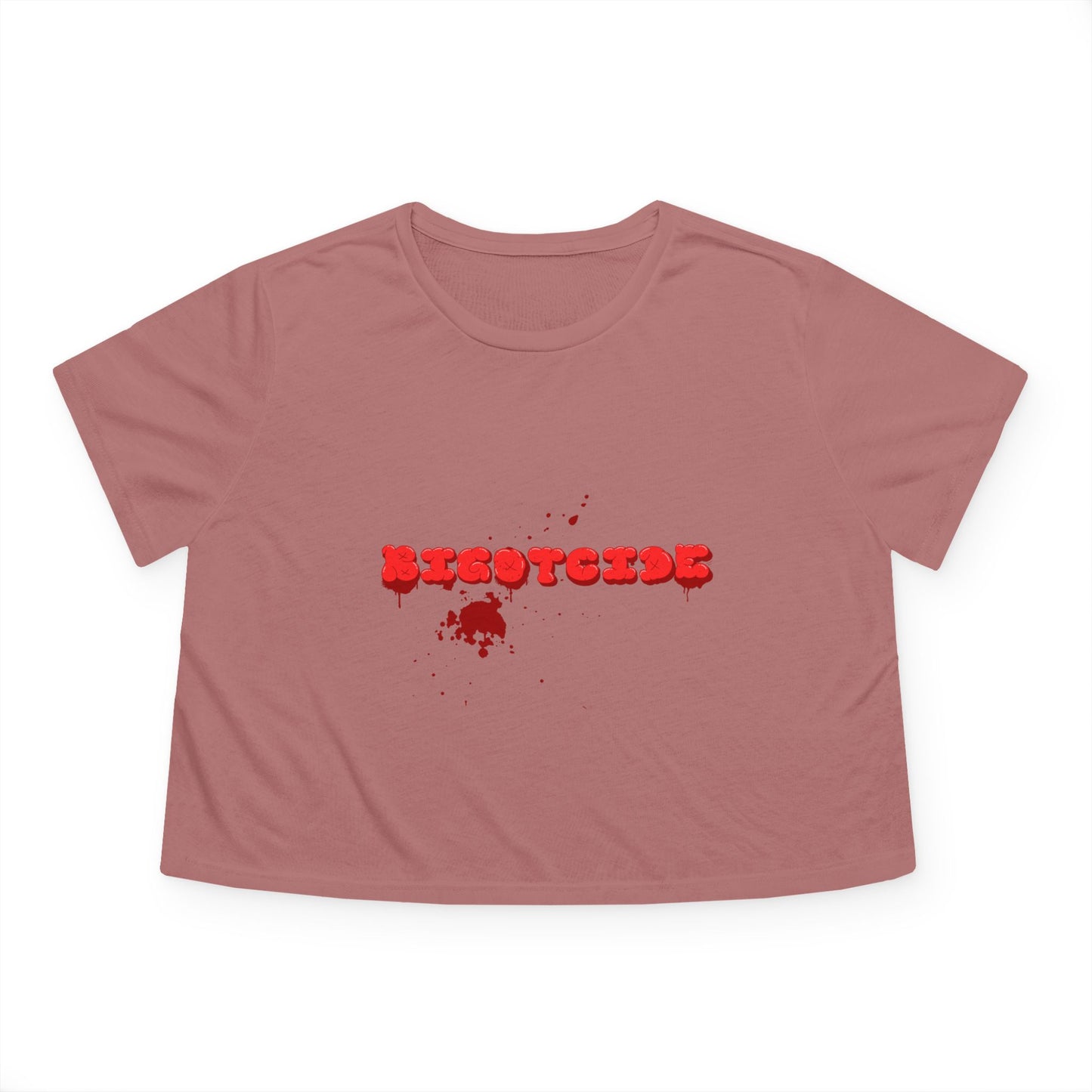 Bloody Bigotcide Flowy Cropped Tee