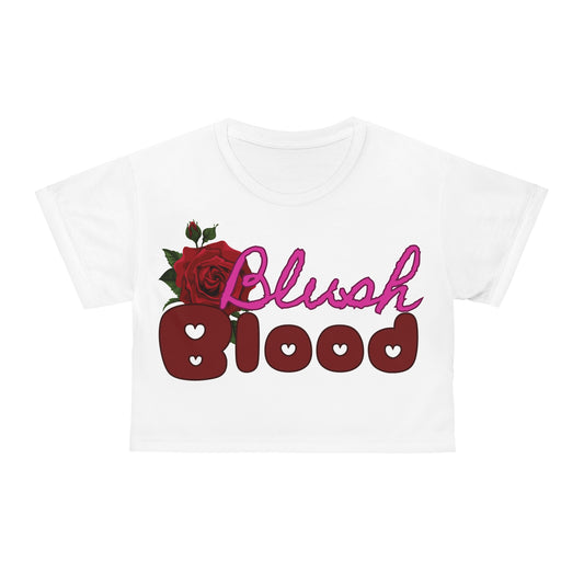 Blush and Blood Bold Graphic Crop Tee