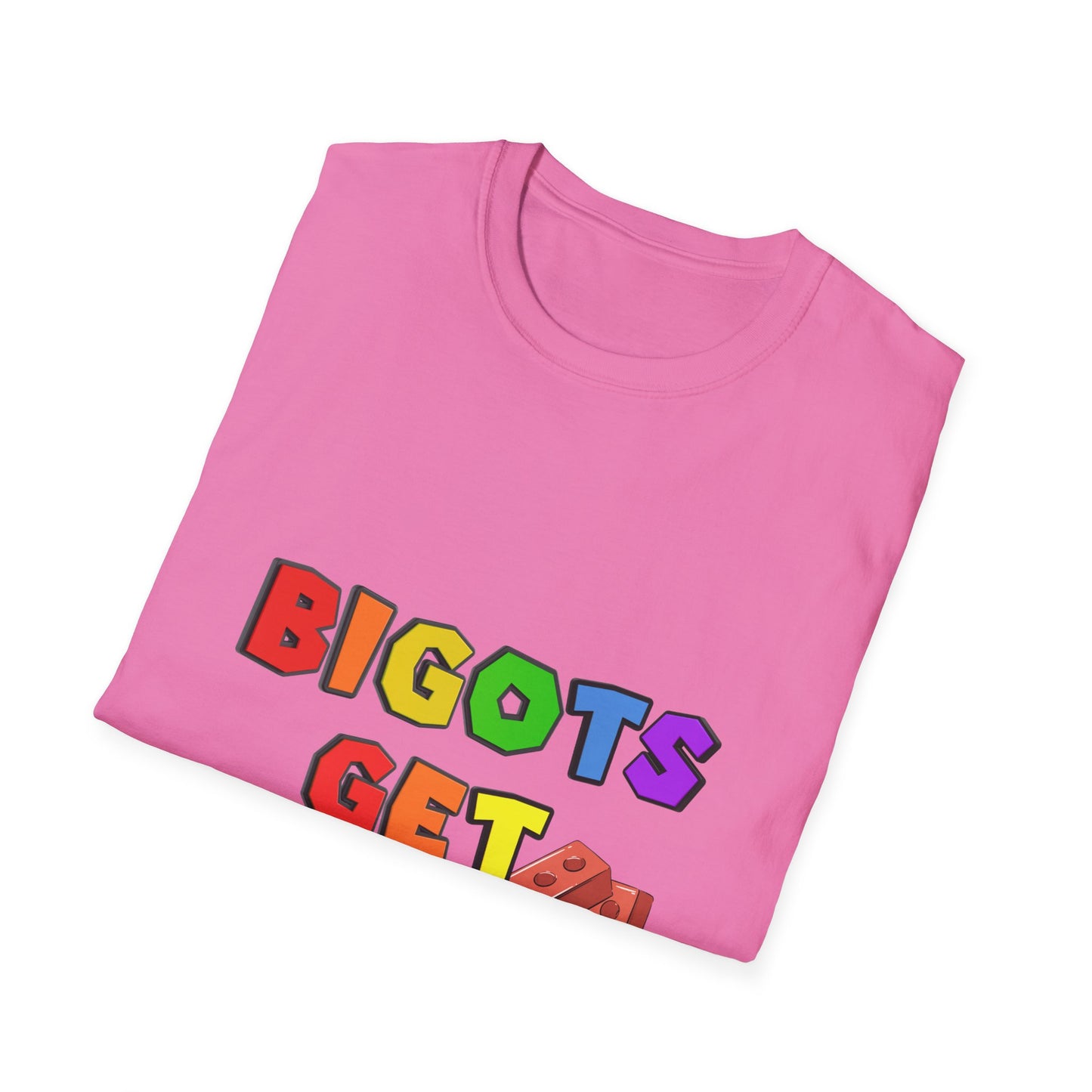 Bigots Get Bricked Graphic T-Shirt