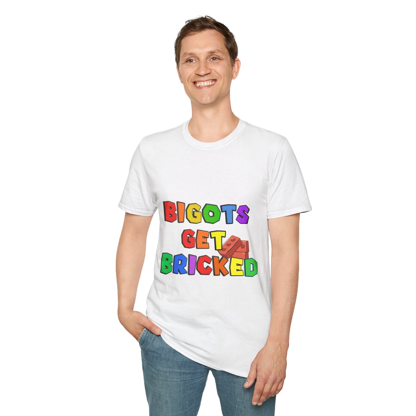 Bigots Get Bricked Graphic T-Shirt