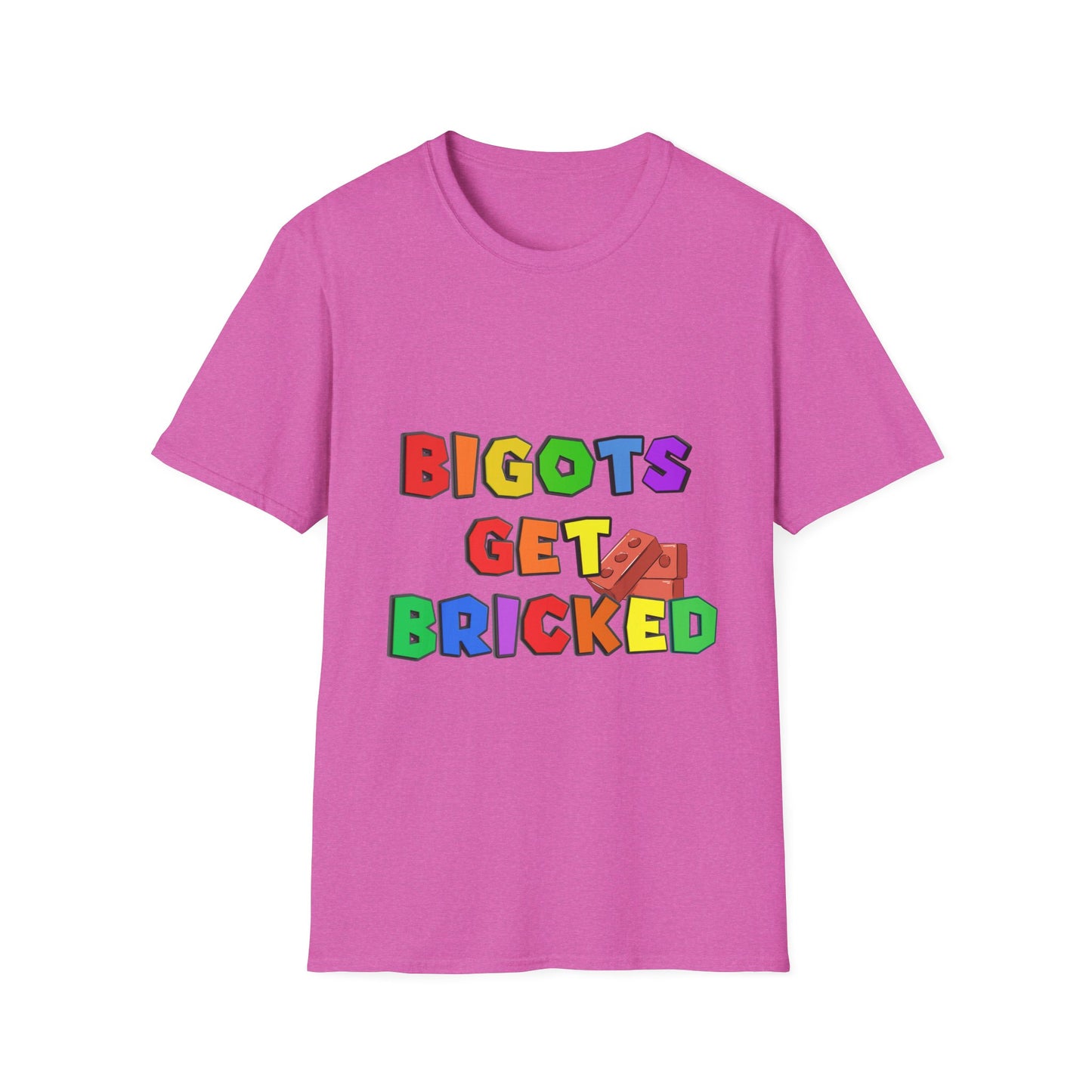Bigots Get Bricked Graphic T-Shirt