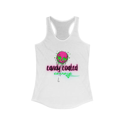 Candy Coated Skull Racerback Tank