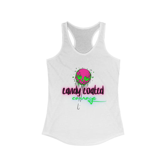 Candy Coated Skull Racerback Tank