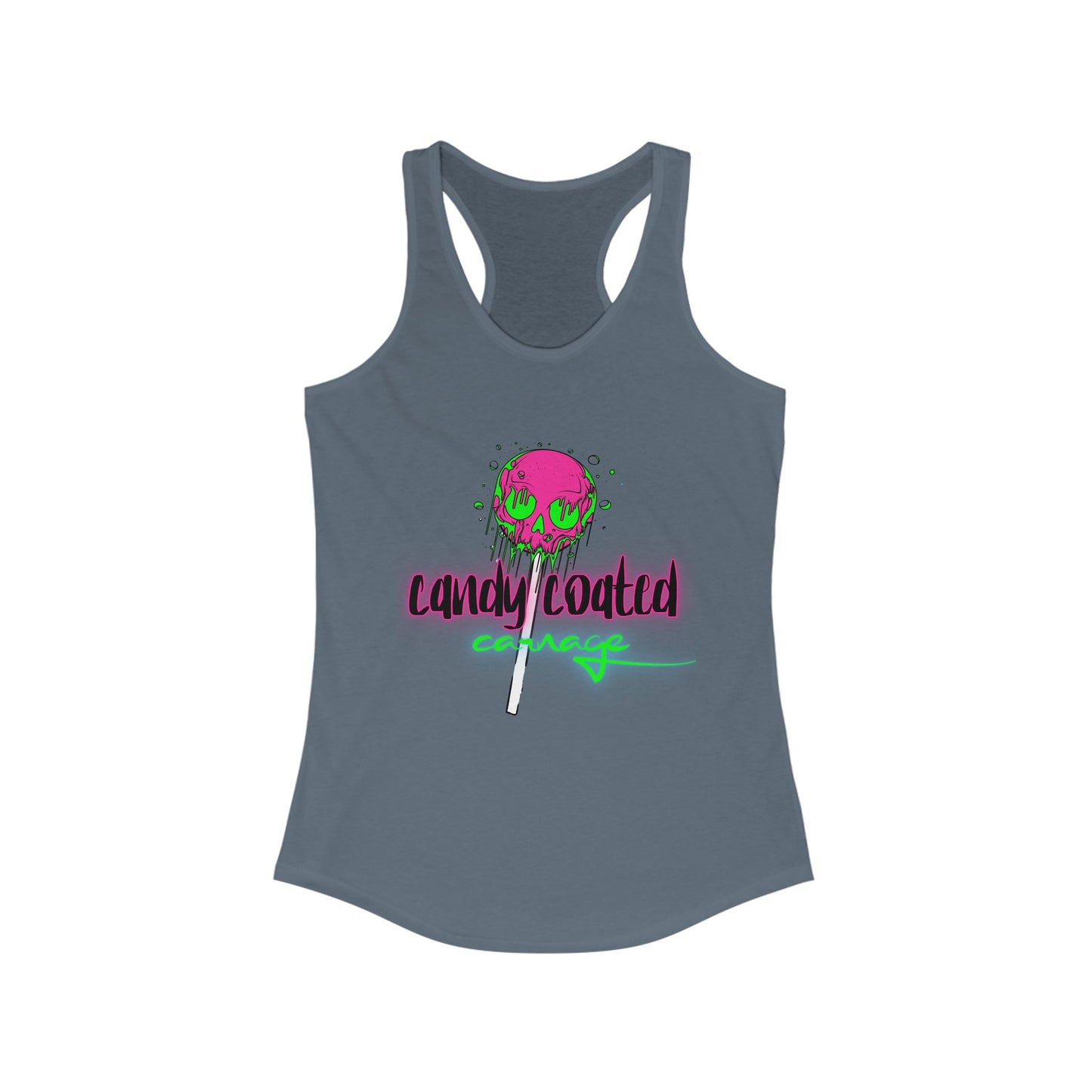 Candy Coated Skull Racerback Tank