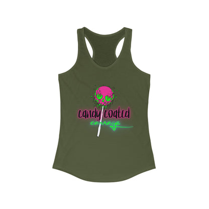 Candy Coated Skull Racerback Tank