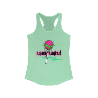 Candy Coated Skull Racerback Tank