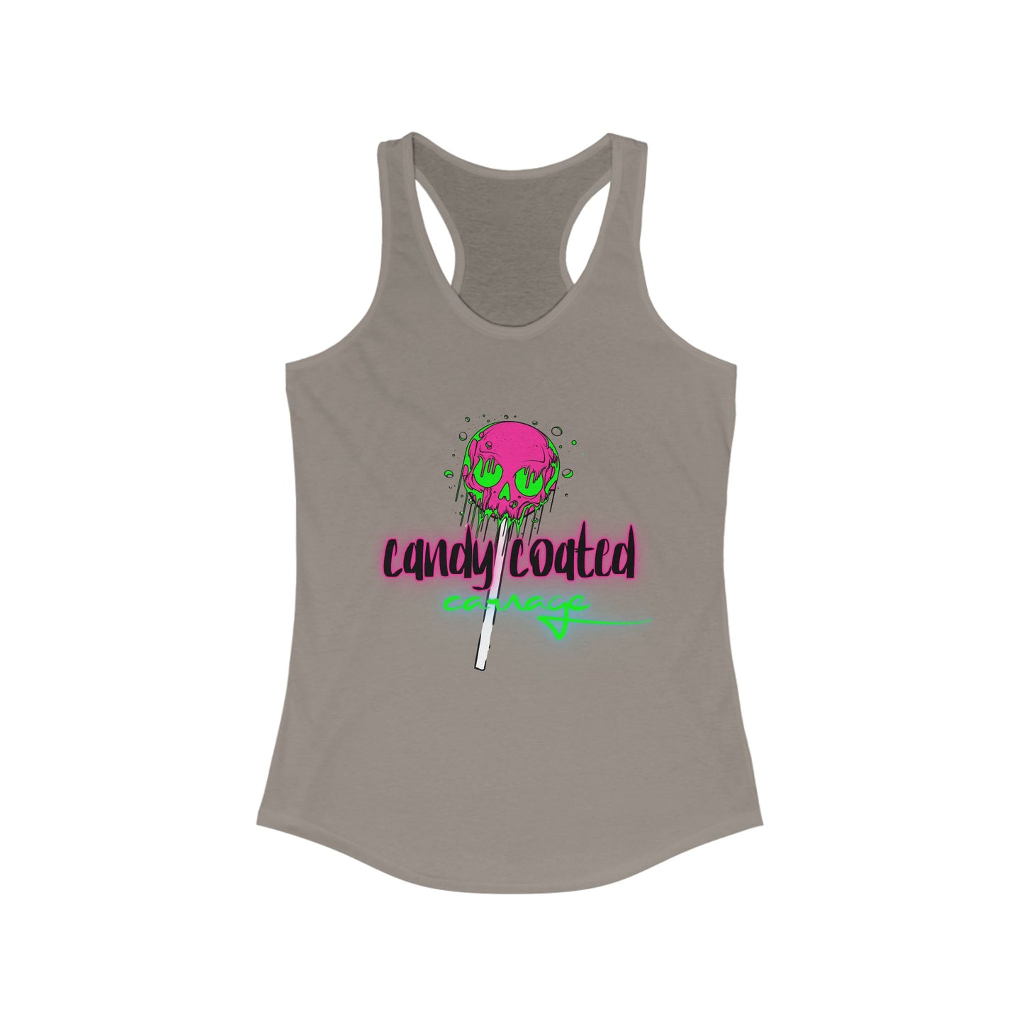 Candy Coated Skull Racerback Tank