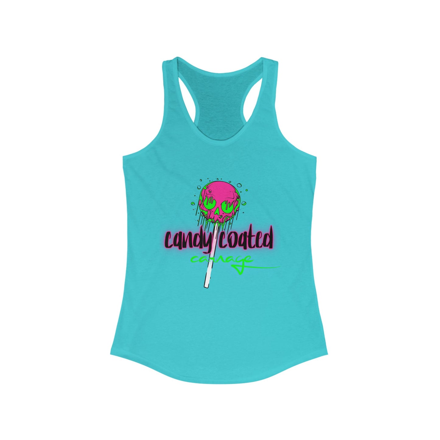 Candy Coated Skull Racerback Tank