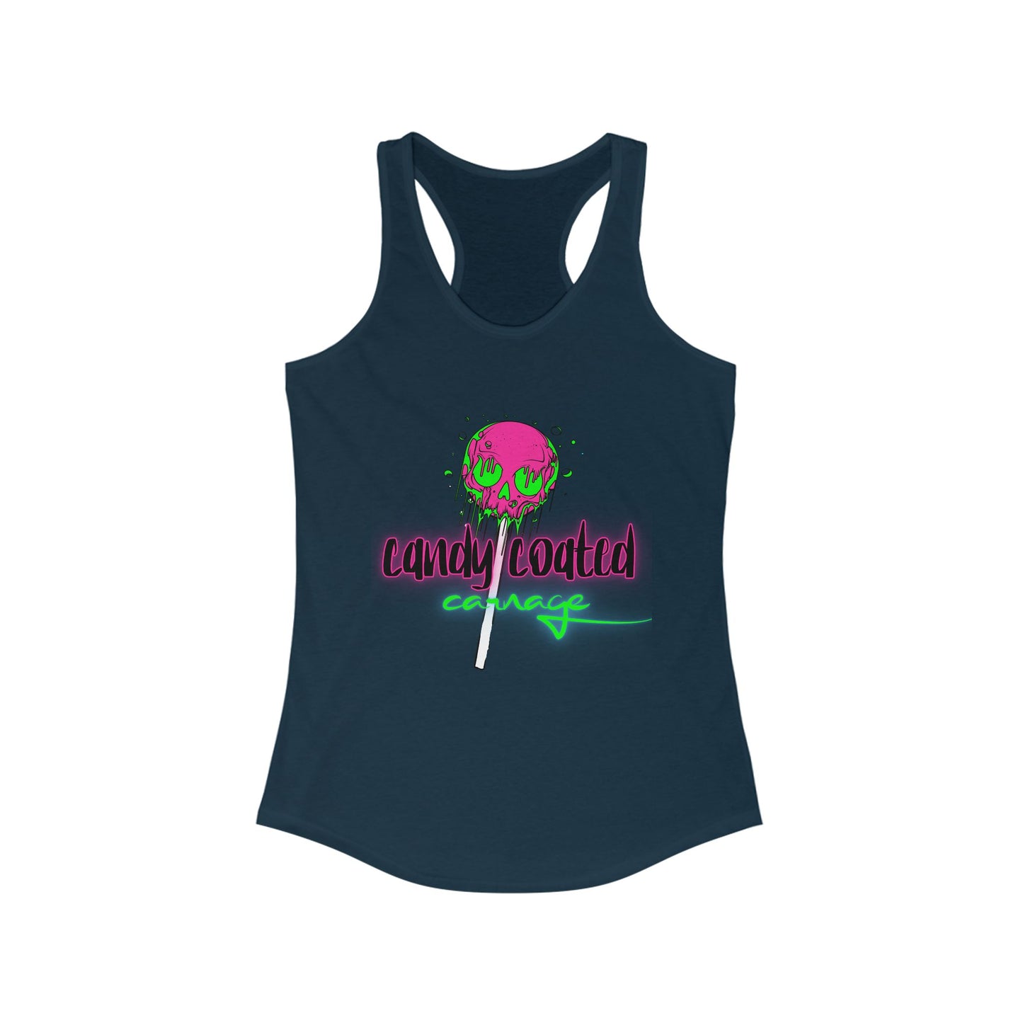 Candy Coated Skull Racerback Tank