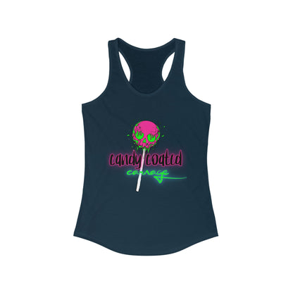Candy Coated Skull Racerback Tank
