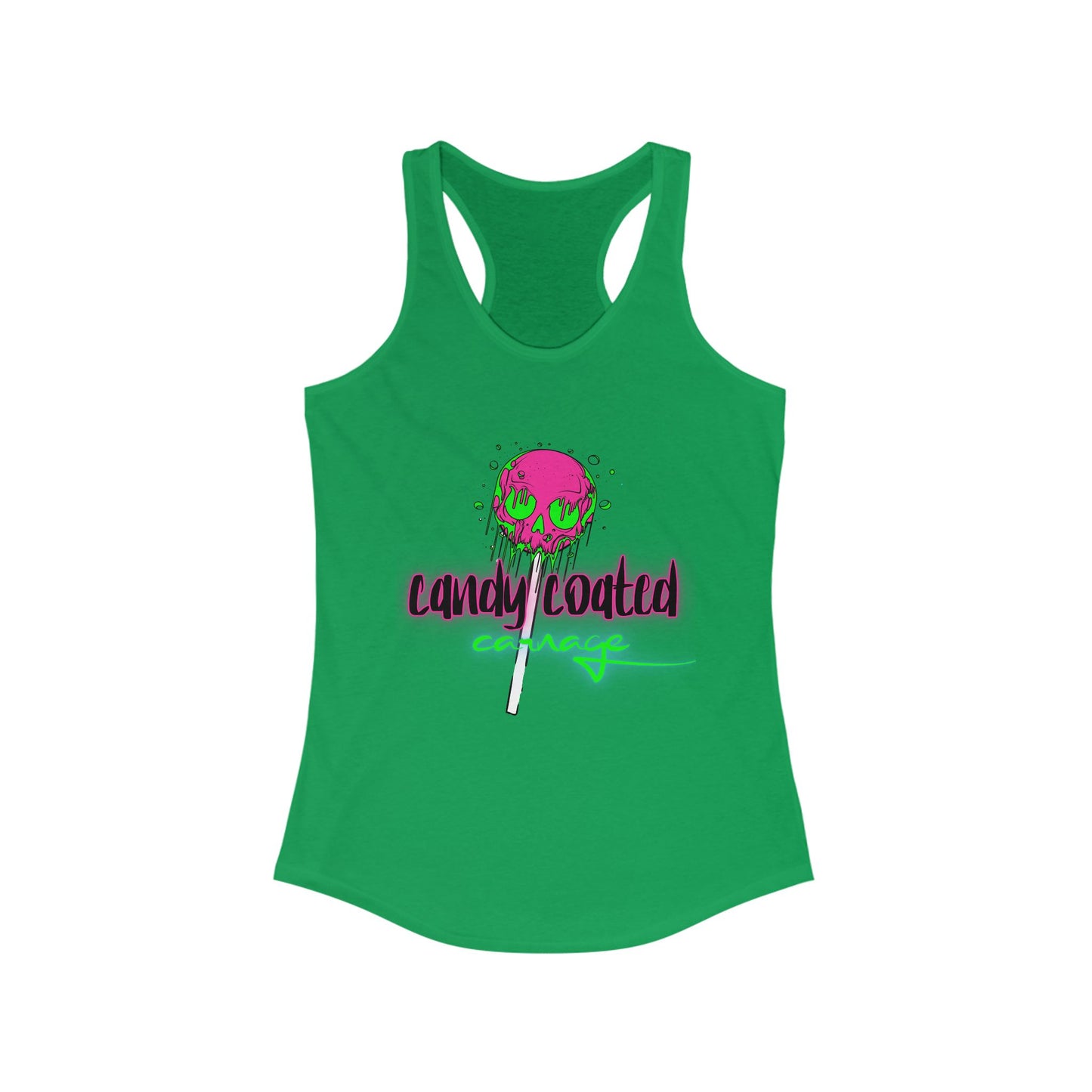 Candy Coated Skull Racerback Tank