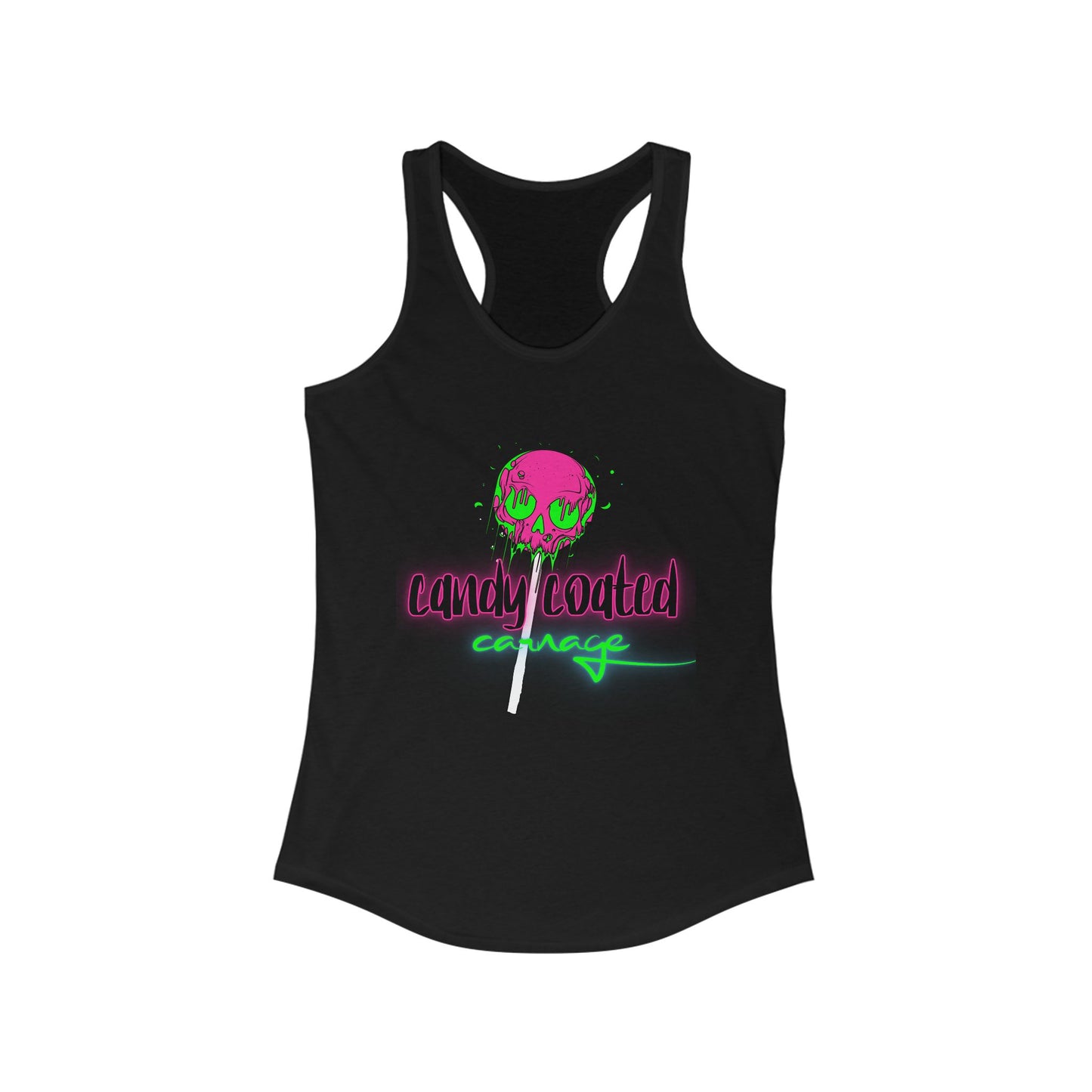 Candy Coated Skull Racerback Tank