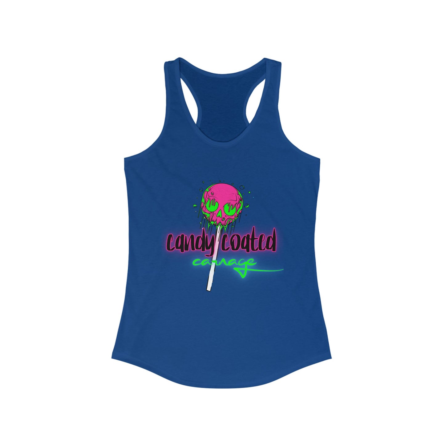 Candy Coated Skull Racerback Tank
