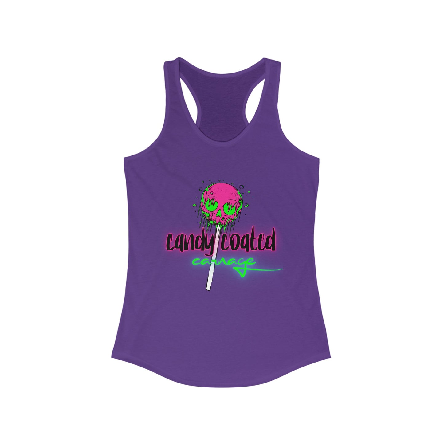 Candy Coated Skull Racerback Tank