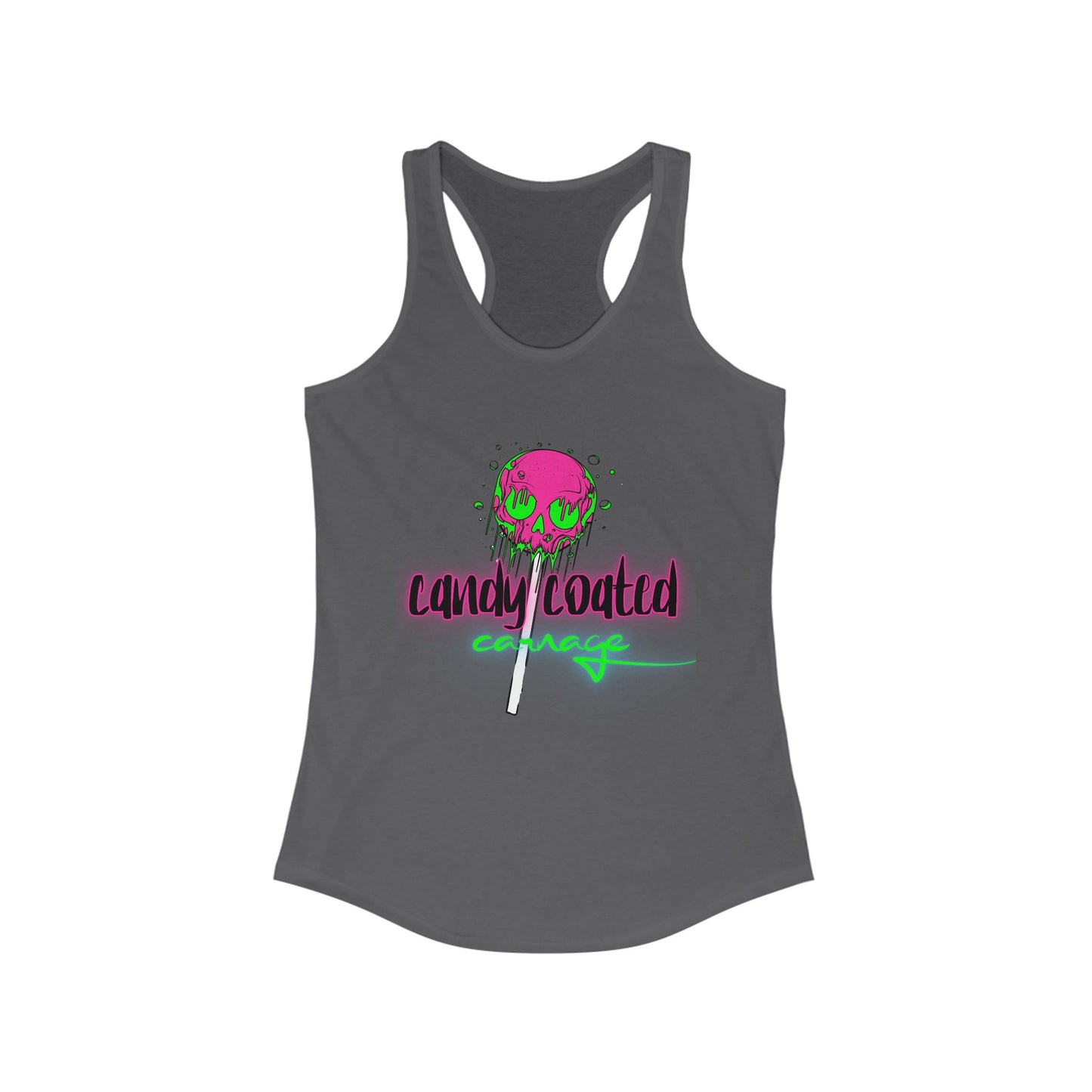Candy Coated Skull Racerback Tank