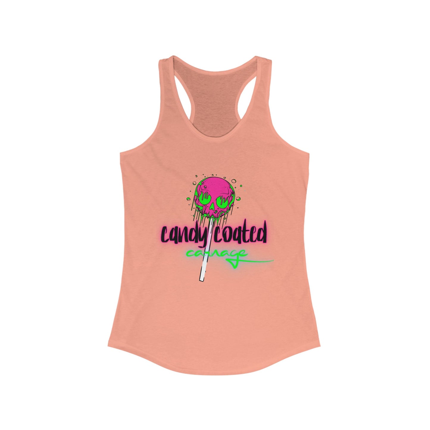 Candy Coated Skull Racerback Tank