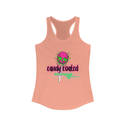 Candy Coated Skull Racerback Tank