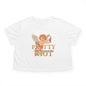 Pretty When We Riot Flowy Cropped Tee