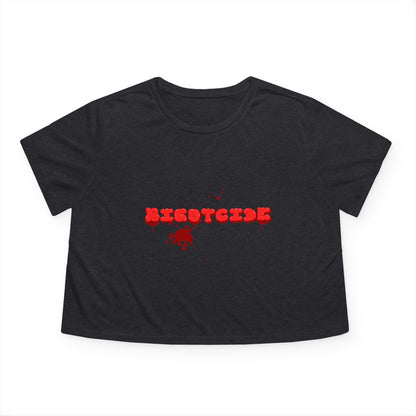Bloody Bigotcide Flowy Cropped Tee