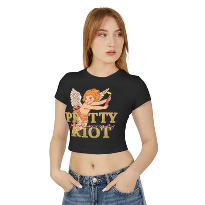 Pretty When We Riot Graphic Baby Tee
