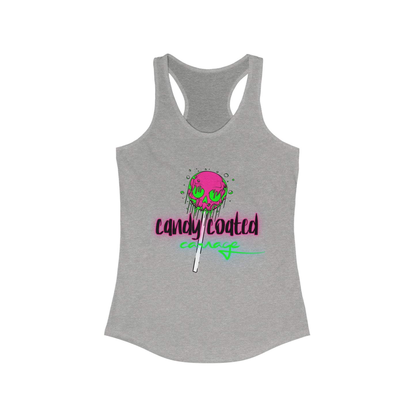 Candy Coated Skull Racerback Tank
