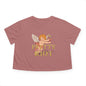 Pretty When We Riot Flowy Cropped Tee