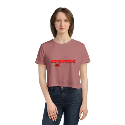 Bloody Bigotcide Flowy Cropped Tee
