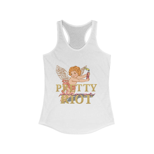 Pretty When We Riot Women's Racerback Tank
