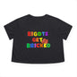 Bigots Get Bricked Women's Flowy Cropped Tee
