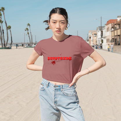 Bloody Bigotcide Flowy Cropped Tee