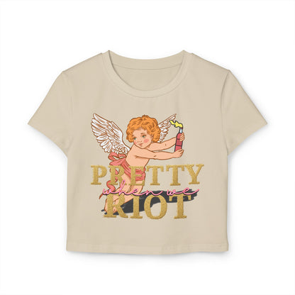 Pretty When We Riot Graphic Baby Tee