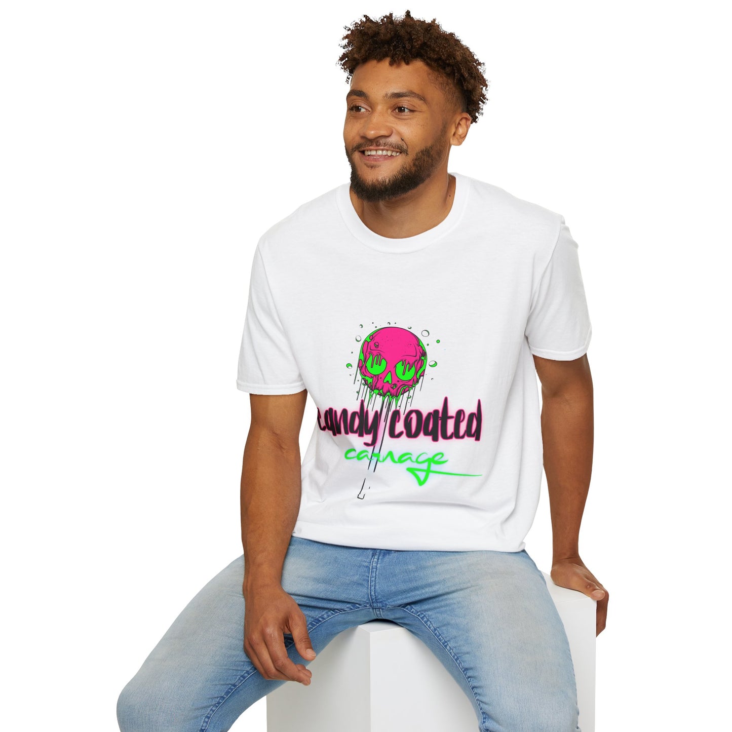 Candy Coated Skull Graphic T-Shirt