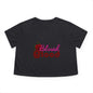 Blush and Blood Flowy Cropped Tee
