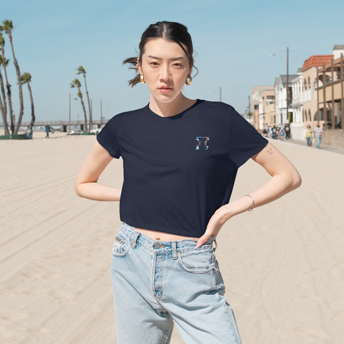 Women's Arcee Flowy Cropped Tee